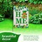 G128 Combo Pack: Garden Flag Stand Black 36 in x 16 in & Garden Flag Home St. Patrick's Day Decoration Gnome with Green Heart 12"x18" Double-Sided Blockout Fabric